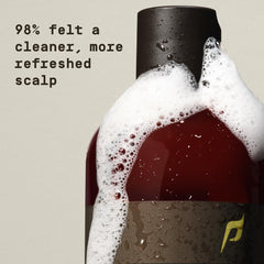 PAPATUI in-shower use with man washing hair for time-saving routine