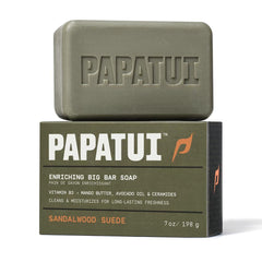 PAPATUI label close-up showing ingredients and cleaner-certification benefits