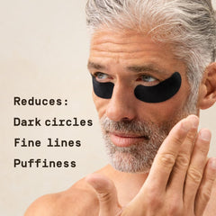 PAPATUI man applying patch under eye for quick refresh