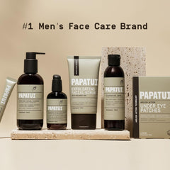 PAPATUI before and after skin sample demonstrating clearer, refined texture