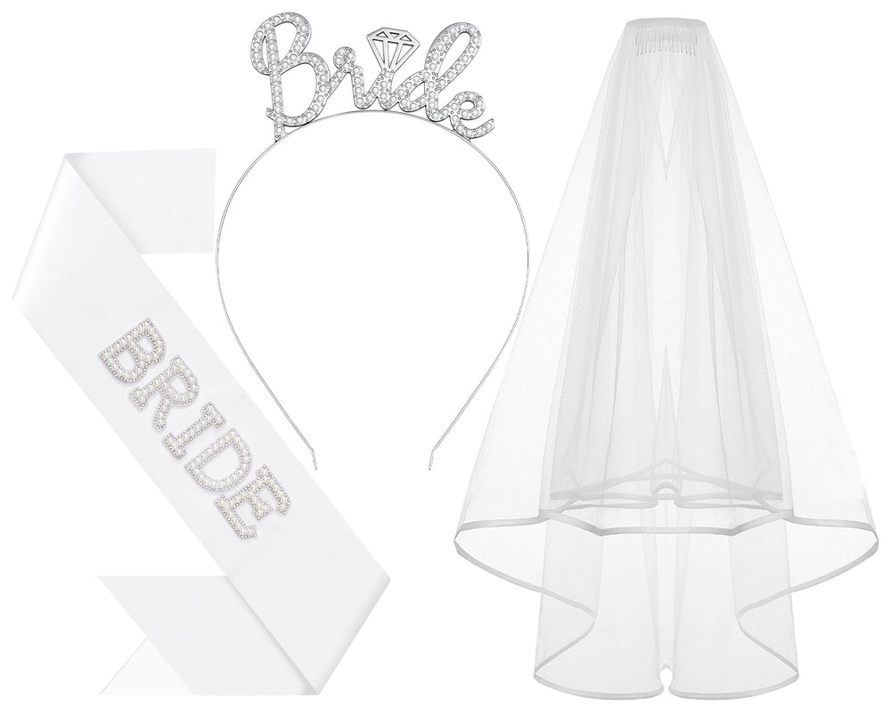 Papoopy silver headband front view showing elegant party-ready look