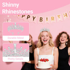 Papoopy tiara beside a ruler for scale showing size and suitability for various hairstyles