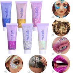 PAQIMAN gel texture close-up highlighting micro-glitter and smooth, spreadable consistency
