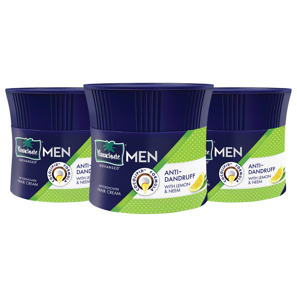 Parachute Advansed front packaging showing product and benefit of dandruff control