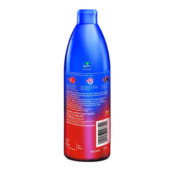 Parachute Advansed bottle next to ruler showing 10.1 fl oz scale