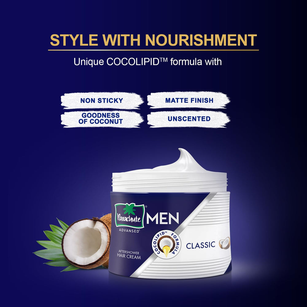 Parachute Advansed before and after hair showing smoother manageable hair