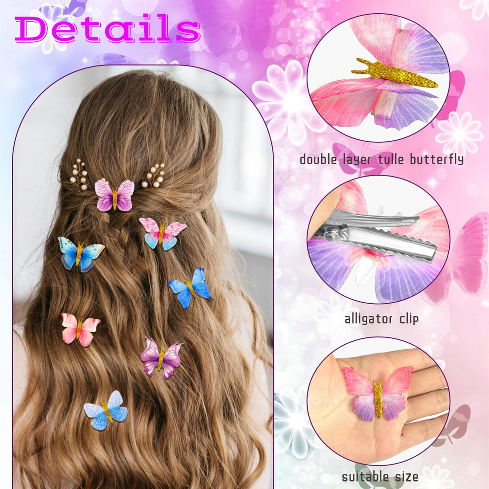Paradi star clips worn in a half-up hairstyle, bright Y2K accent