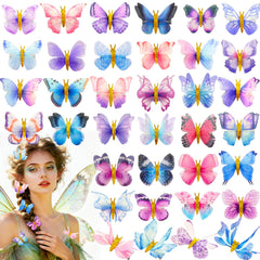 Paradi star front packaging showing 36 colorful butterfly clips, quick styling