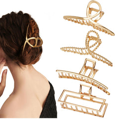 Parcce gold front packaging showing four metal clips, stylish and durable