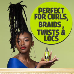 Pardon My Fro dropper dispensing oil for precise dosing and mess-free use