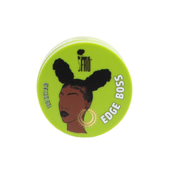 Pardon My Fro jar front view showing label and compact size benefit