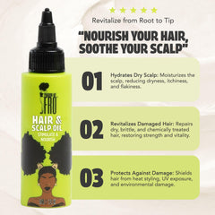 Pardon My Fro oil on hand texture demonstrating lightweight absorption benefit