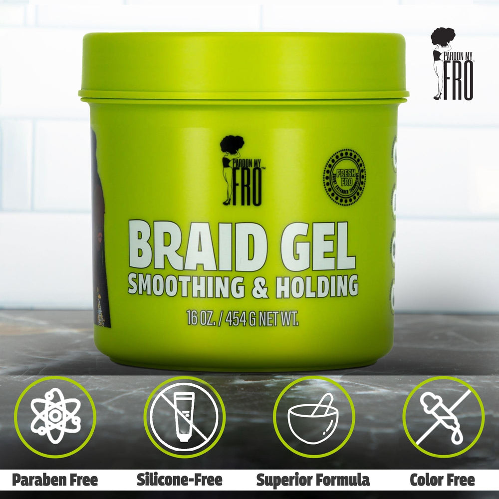 Pardon My Fro next to measuring cup showing 16 oz size for value