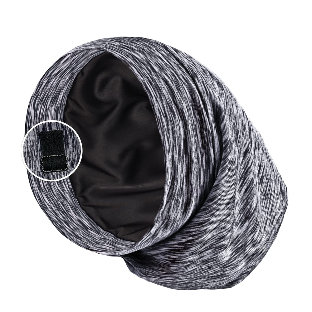 PARISBELLA front view dark grey bonnet showing secure fit and style benefit