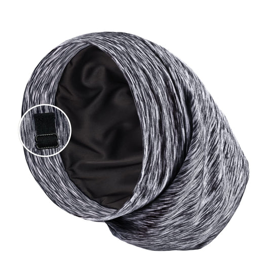 PARISBELLA front view dark grey bonnet showing secure fit and style benefit
