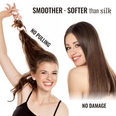PARISBELLA worn in thick hair ponytail demonstrating strong hold and comfort