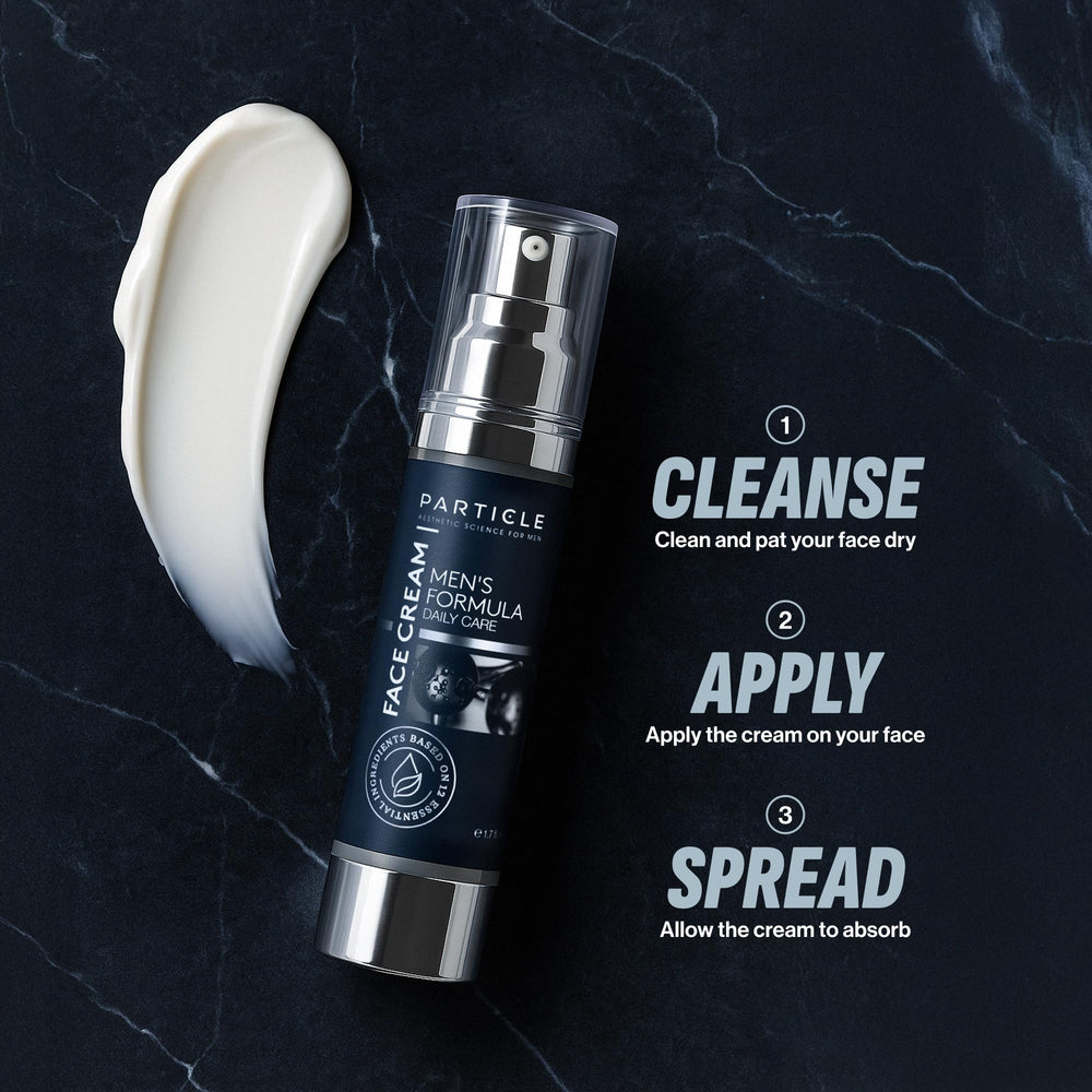 Particle label ingredient list view showing key actives like hyaluronic acid and vitamin C