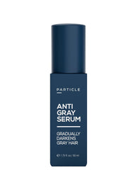 Particle serum front packaging showing bottle and label for clear identification and trust