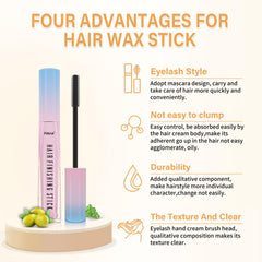 PasaRose in-use on baby hair illustrating neat, long-lasting hold benefit