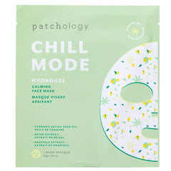 Patchology front pouch showing product name and single-count benefit