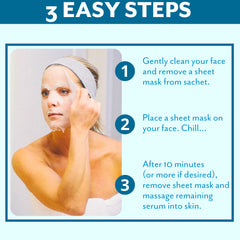 Patchology applied on model demonstrating five-minute usage benefit
