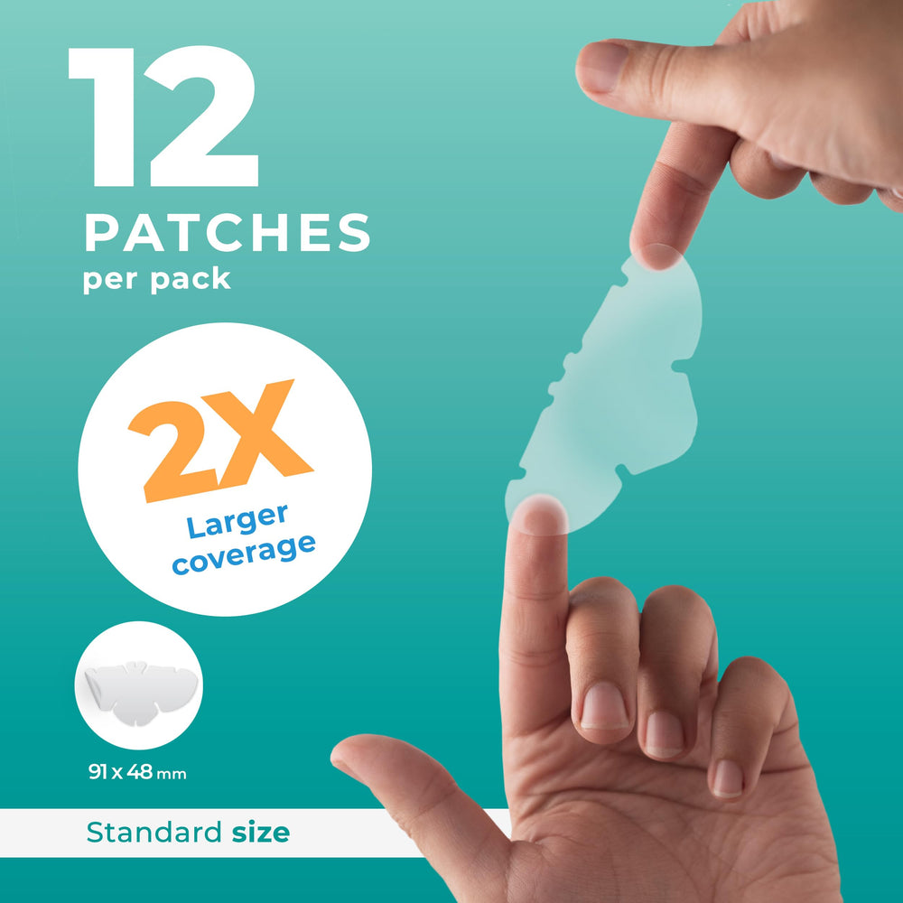 PatchRx close-up of hydrocolloid texture showing thin absorbent surface for protection