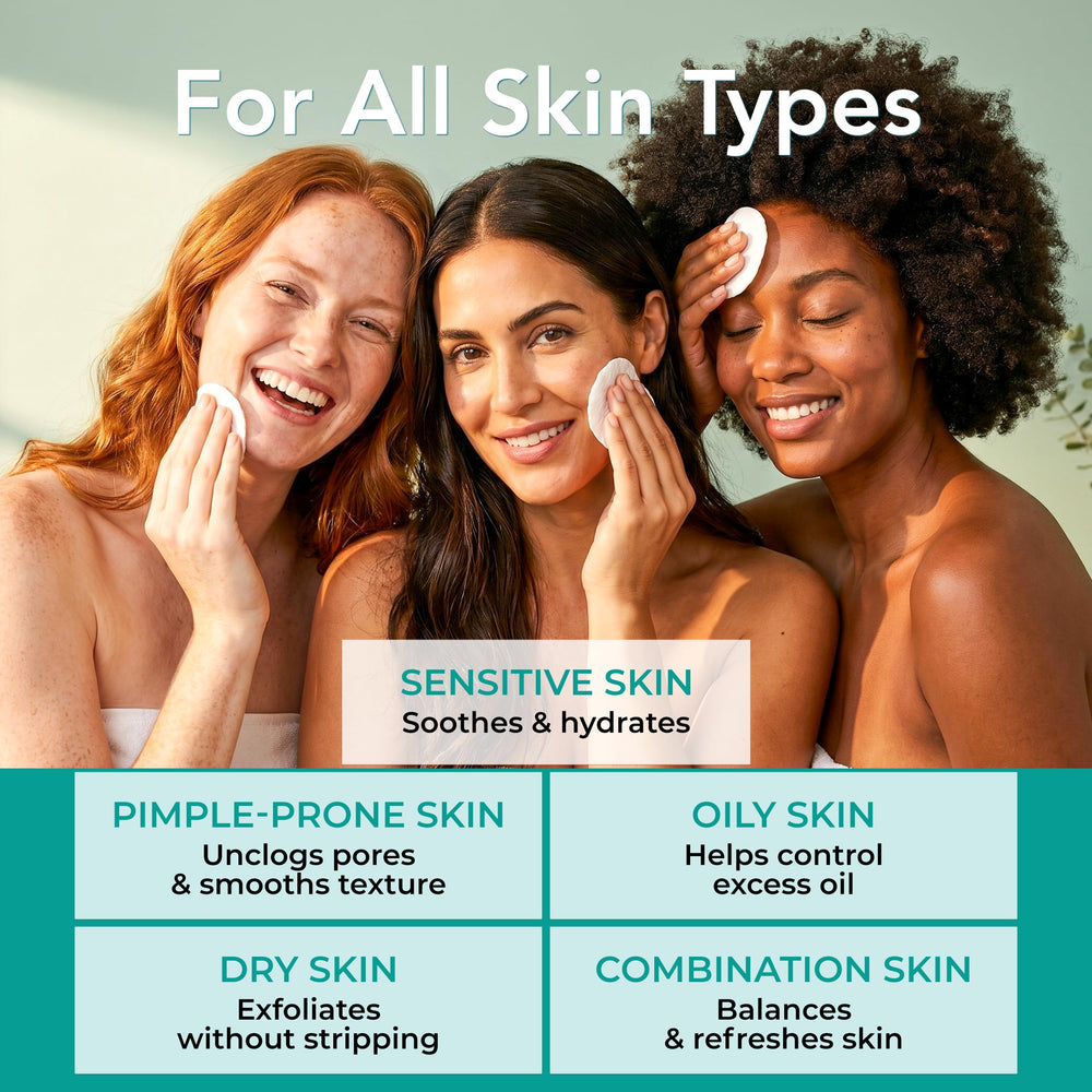 model applying PatchRx pad to cheek illustrating easy at-home exfoliation
