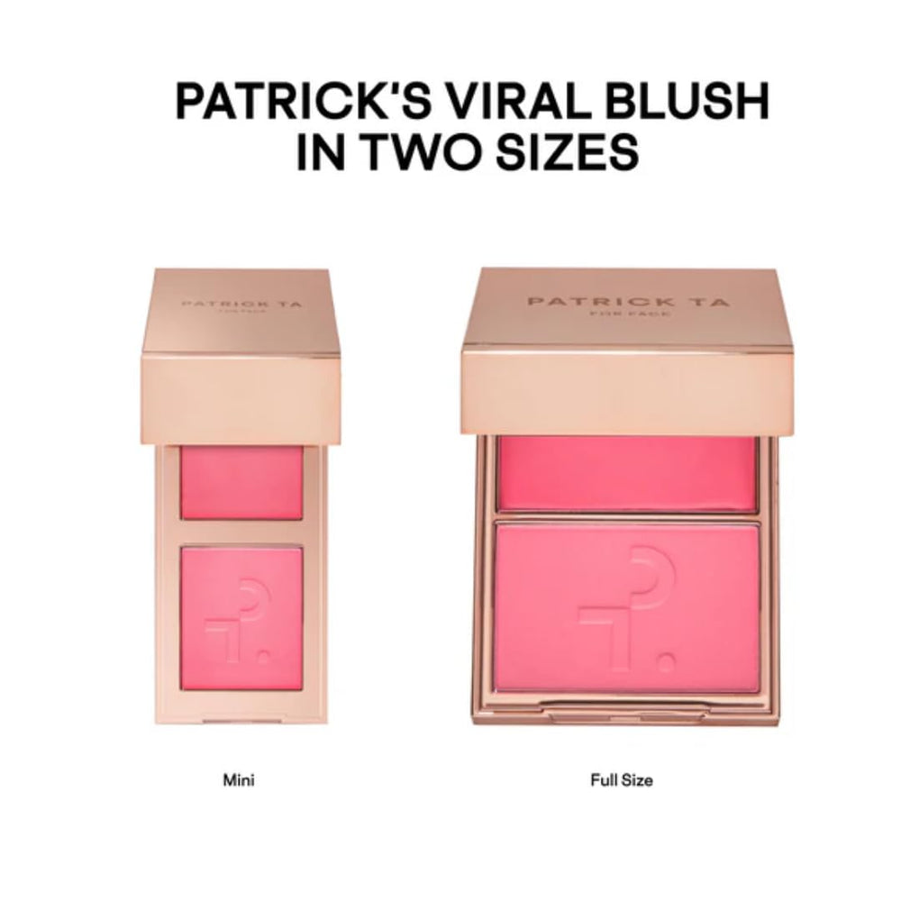 PATRICK TA compact beside everyday items showing travel-ready size benefit