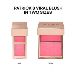 PATRICK TA compact beside everyday items showing travel-ready size benefit