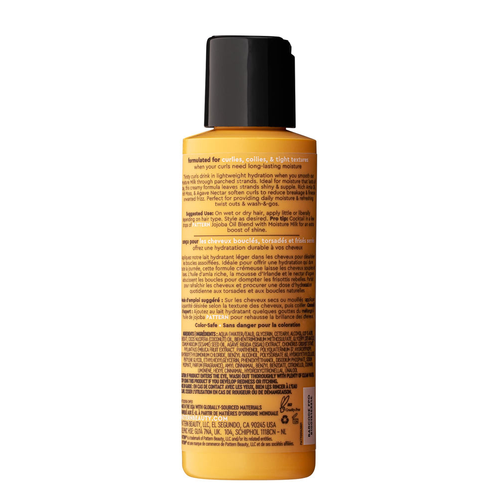 PATTERN Moisture Milk pump and cap detail highlighting easy dispensing benefit
