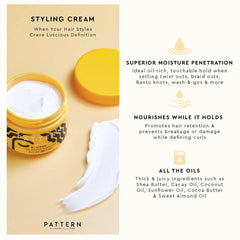 PATTERN creamy butter-like texture close-up showing rich slip for easy styling