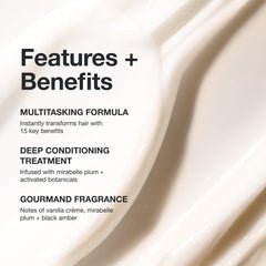 Paul Mitchell 15‑In‑1 Mask being applied to hands showing easy spread and slip
