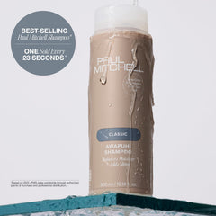 Paul Mitchell Awapuhi hair before and after use demonstrating added shine