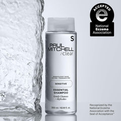 Paul Mitchell back label with ingredient simplicity and recyclability information benefit
