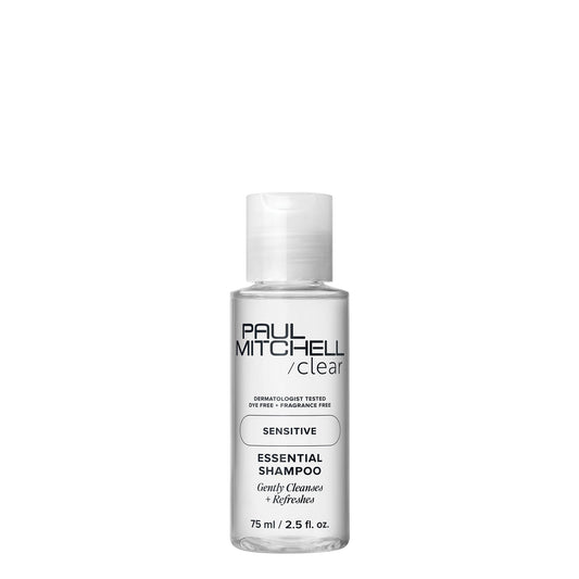 Paul Mitchell front bottle showing clean fragrance-free branding and easy travel use