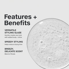 Applying Paul Mitchell Super Sculpt to damp hair, demonstrates quick styling and flexible hold