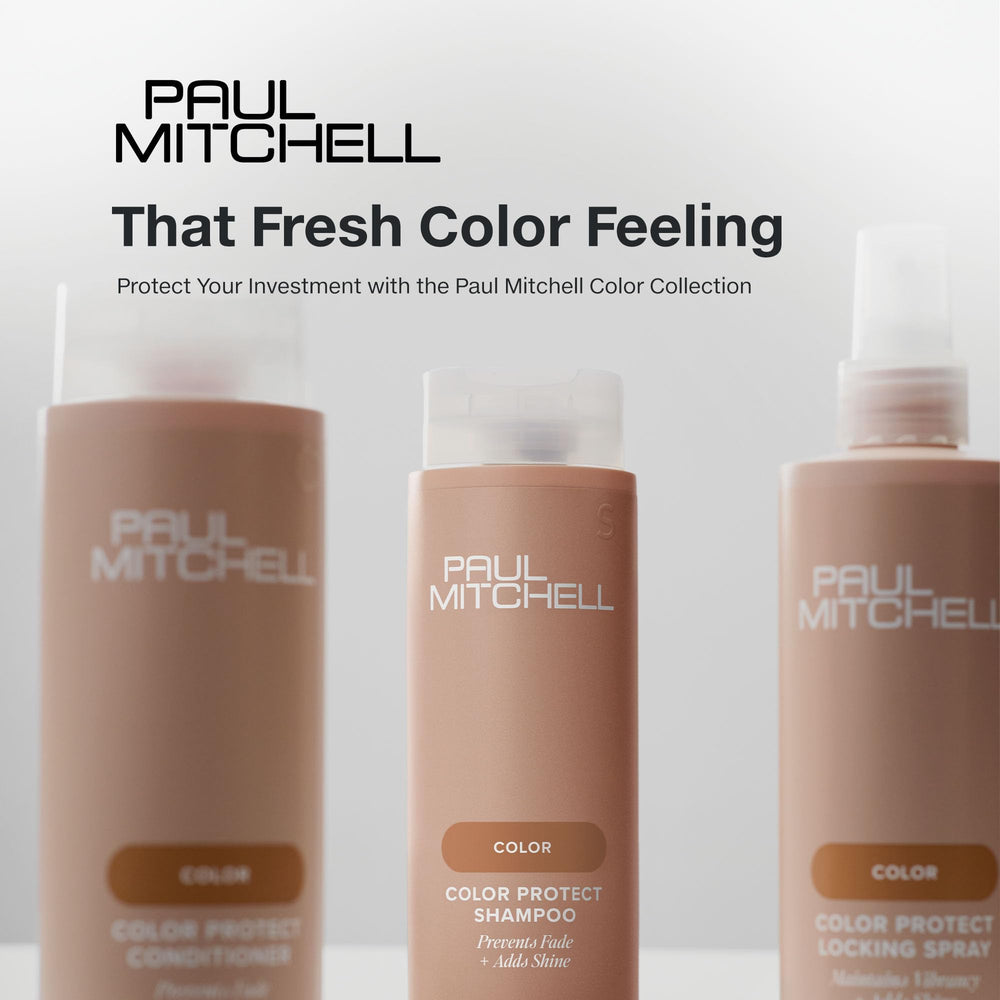 Paul Mitchell bottle emphasizing PCR packaging to reduce environmental impact