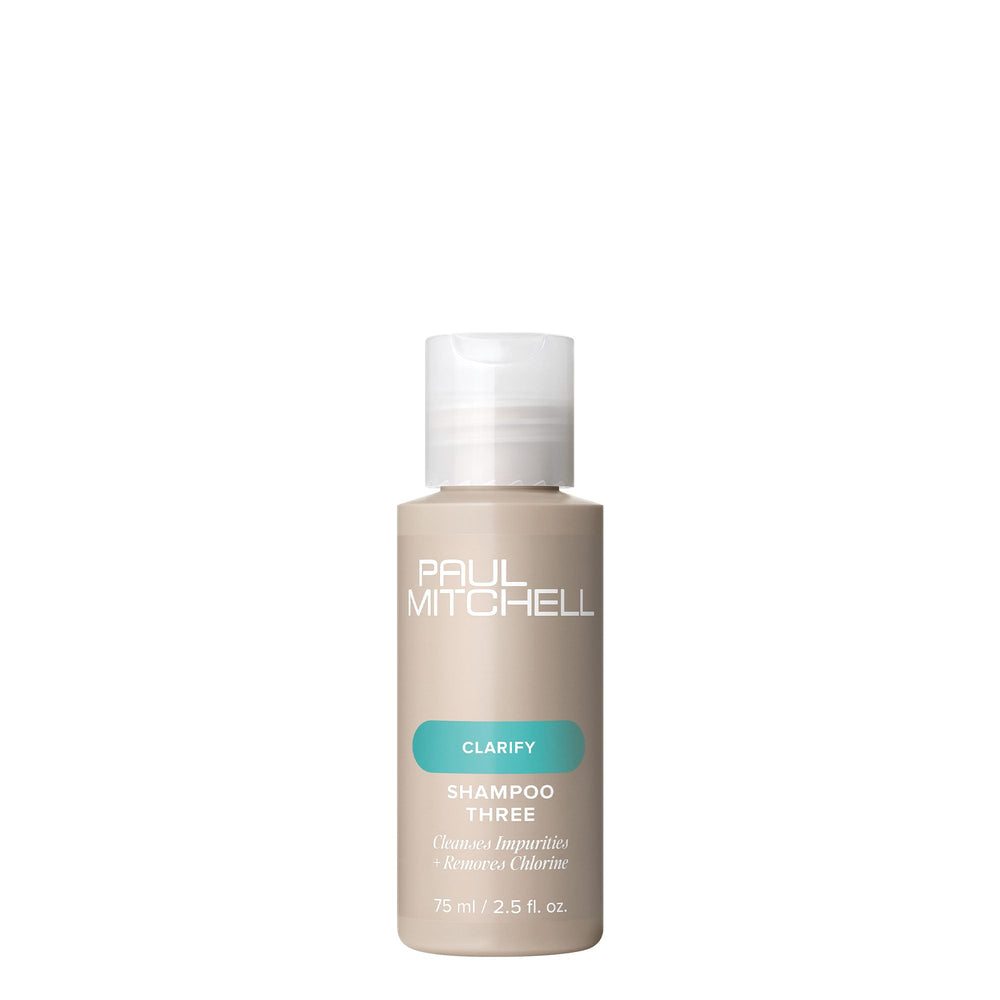 Paul Mitchell Shampoo Three front packaging shows bottle and purpose