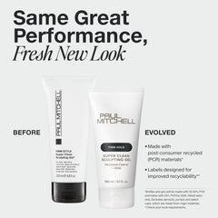 Paul Mitchell gel texture close-up highlighting shine and control