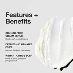 Paul Mitchell cream-serum texture close-up showing lightweight, blendable formula