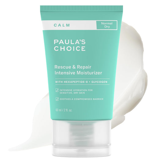 Paula's Choice jar front view showing calm face cream packaging and gentle hydration