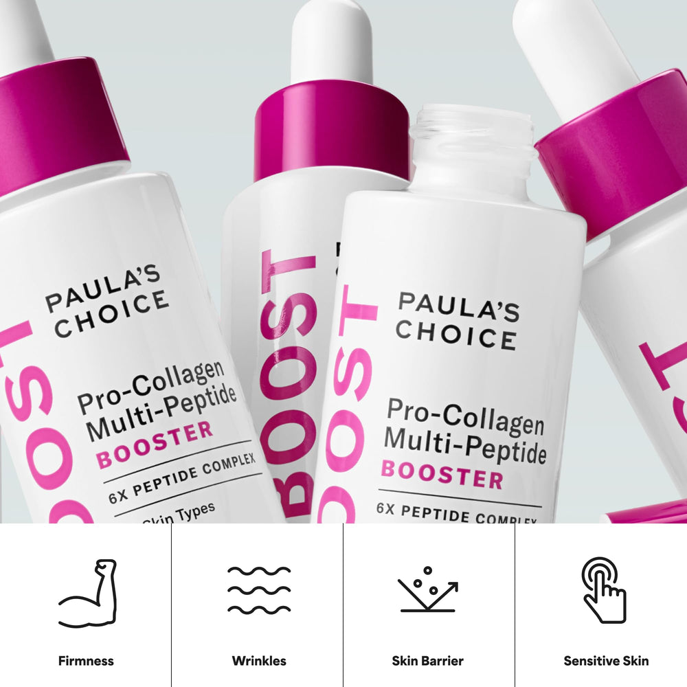Paula's Choice bottle beside moisturizer showing how it layers in routine