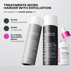Paula's Choice bottle on bathroom counter in lifestyle setting for daily use