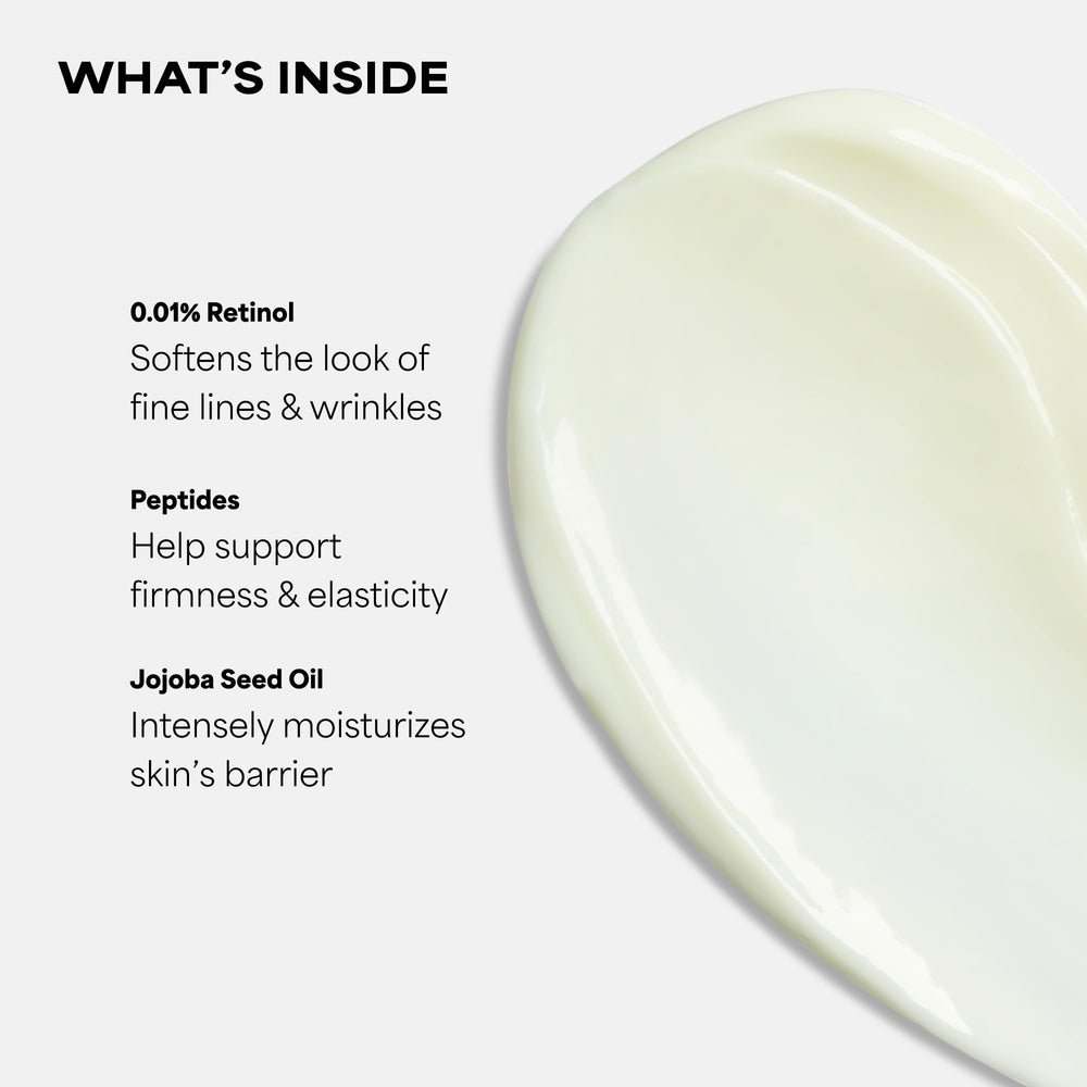 Paula's Choice cream texture close-up revealing rich, hydrating consistency for dry skin