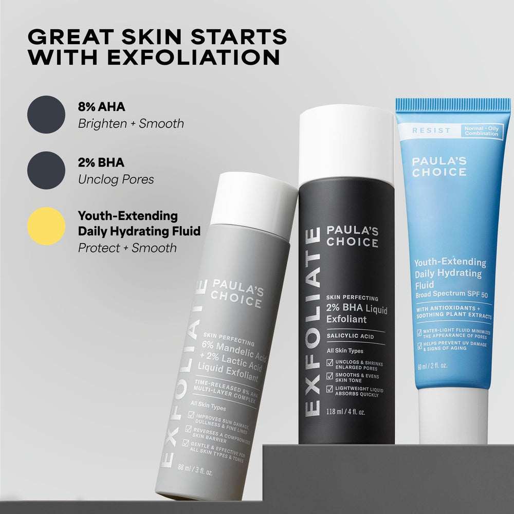 Paula's Choice in a travel toiletry bag for on-the-go sun protection