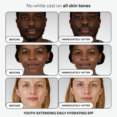 Paula's Choice SPF 50 moisturizer held in hand to show size and finish benefit: daily protection