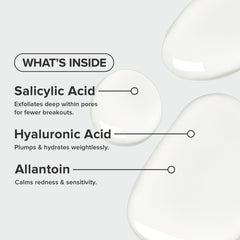 Paula's Choice clear liquid texture on hand showing lightweight absorption and calming feel