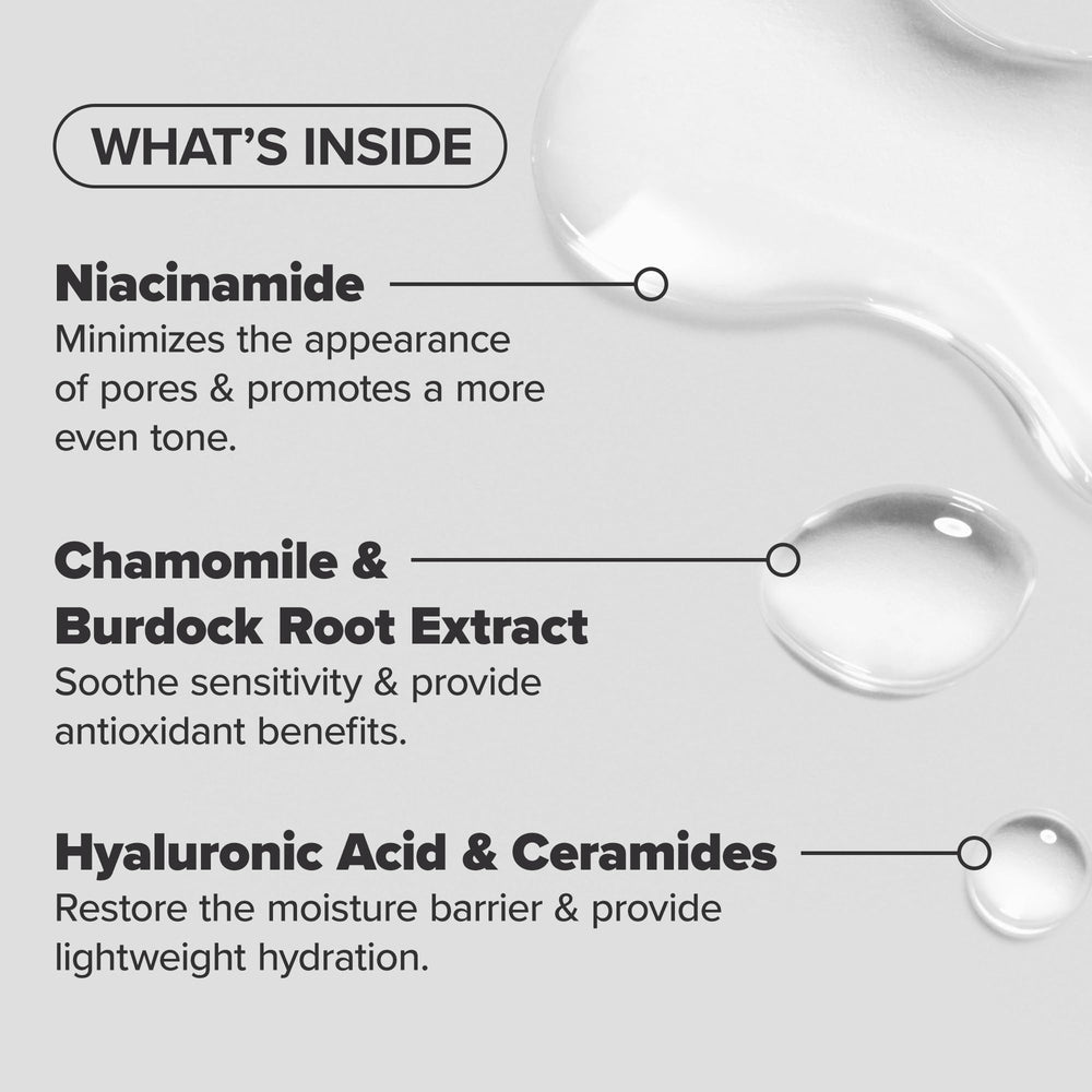 Paula's Choice label view showing ingredient transparency and niacinamide