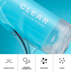 Paula's Choice travel size next to toiletries for convenient portability