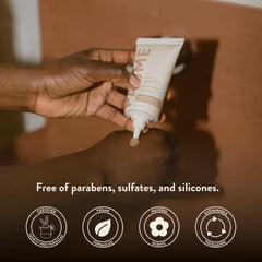 PAUME serum being applied to hands showing improved texture benefit